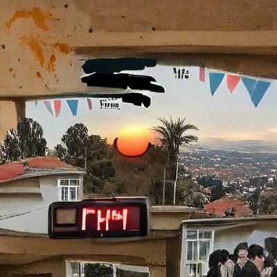 Vibrant Sunset Digital Art