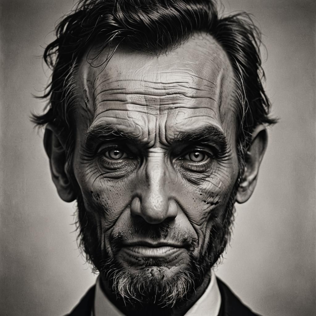 Abraham Lincoln Portrait in Photographic Realism