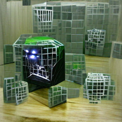Borg Cube Generated by AI