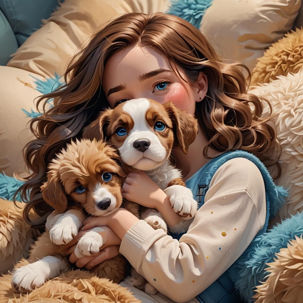 Puppy Love: Pixar-Inspired Digital 3D Art