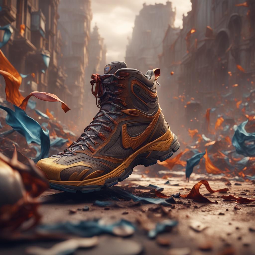 Shoes Complete Marathon: Detailed Matte Painting