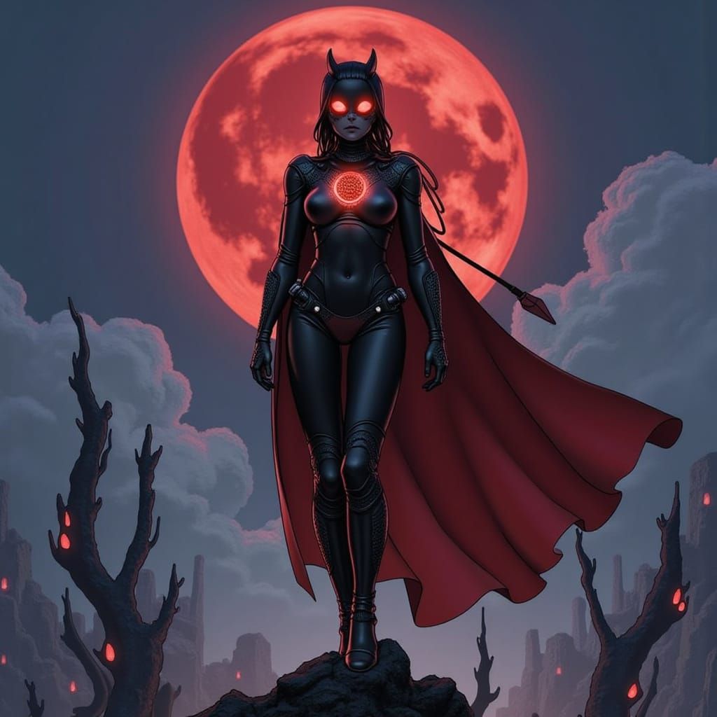 Woman in White Dress, Stalenhag Style