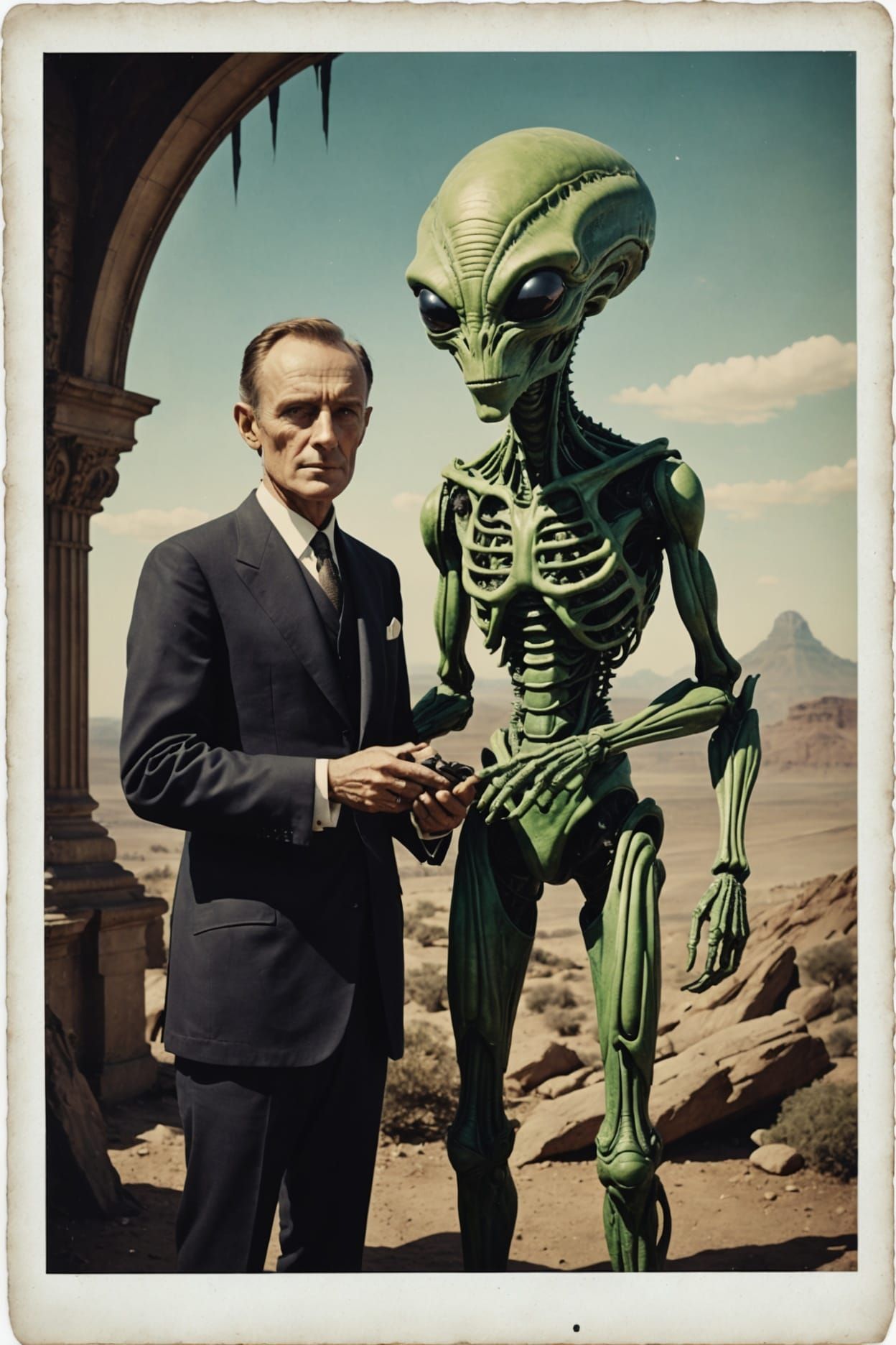 Alice and the Alien: Maximalist Matte Painting