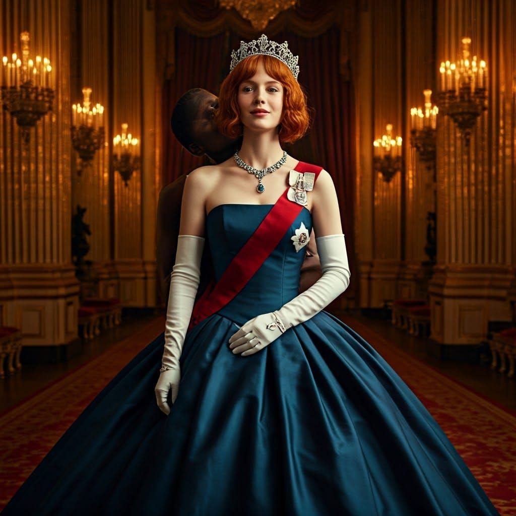 Ethereal Royal Romance in a Cyberpunk Aesthetic