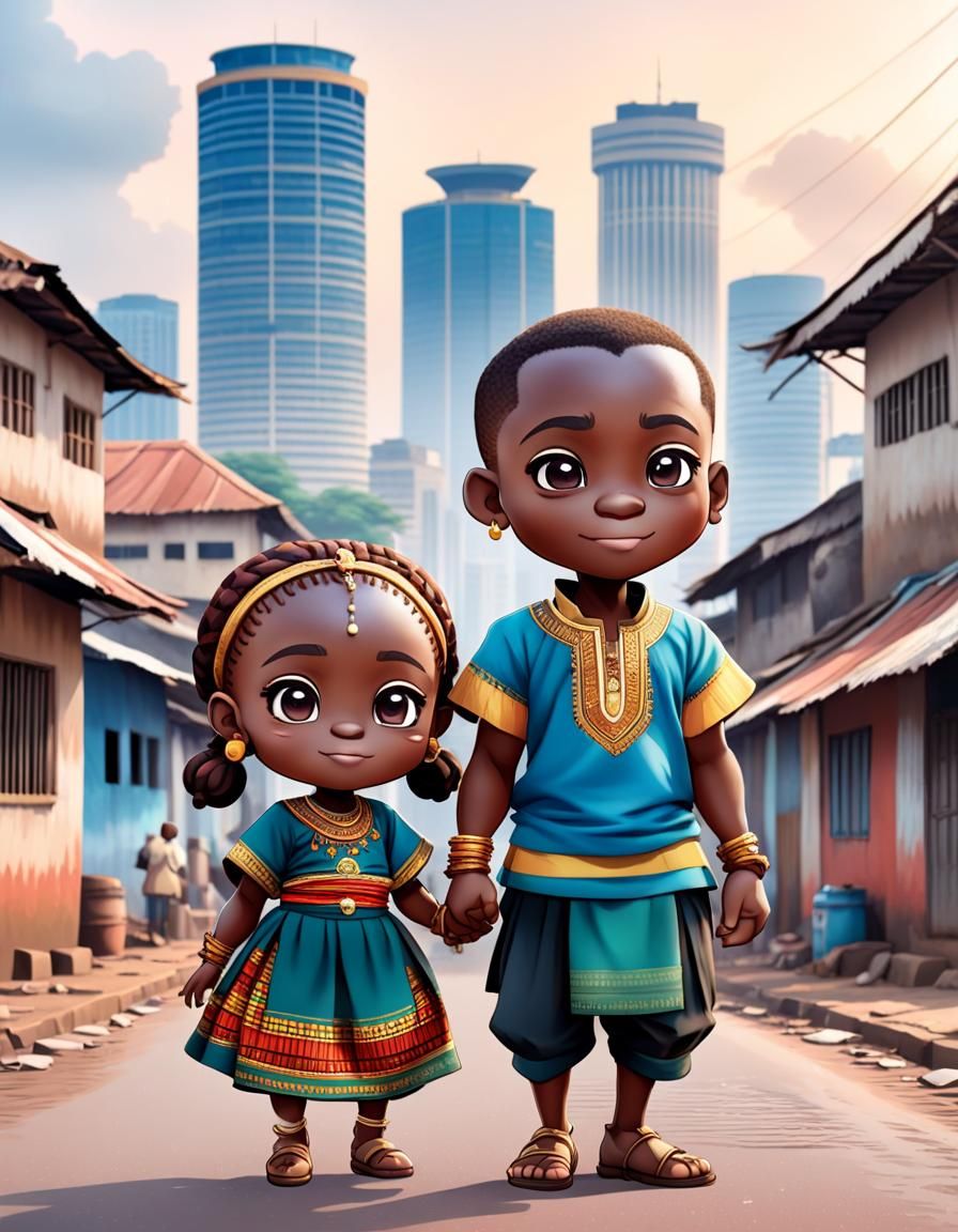 Chibi Characters in Kinshasa: Congolese Heritage