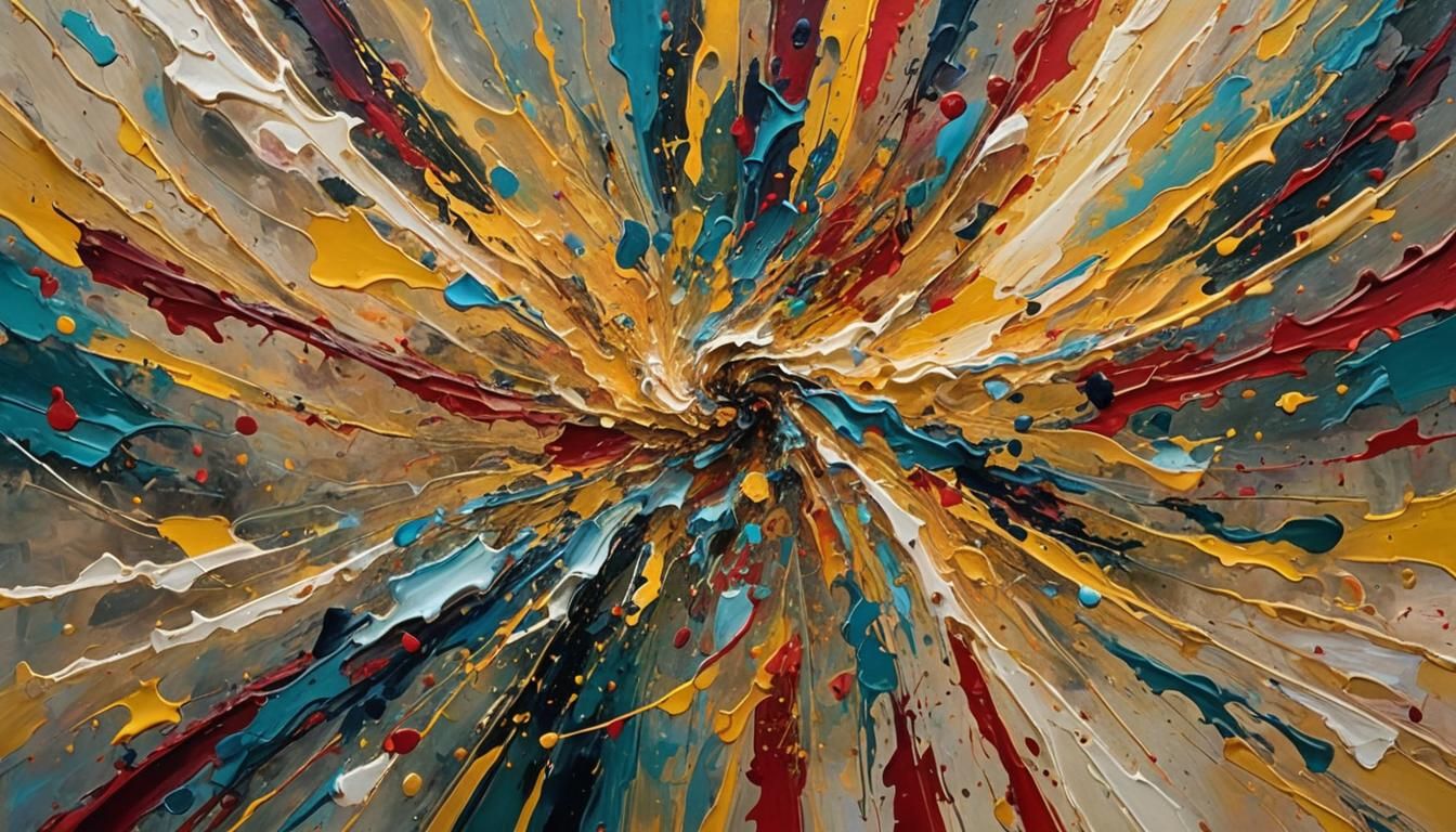 Abstract art: Big Bang, ProtoStar, AstroSphere, Star-Flower