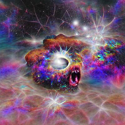 Spectacular Supernova Explosion in Deep Space