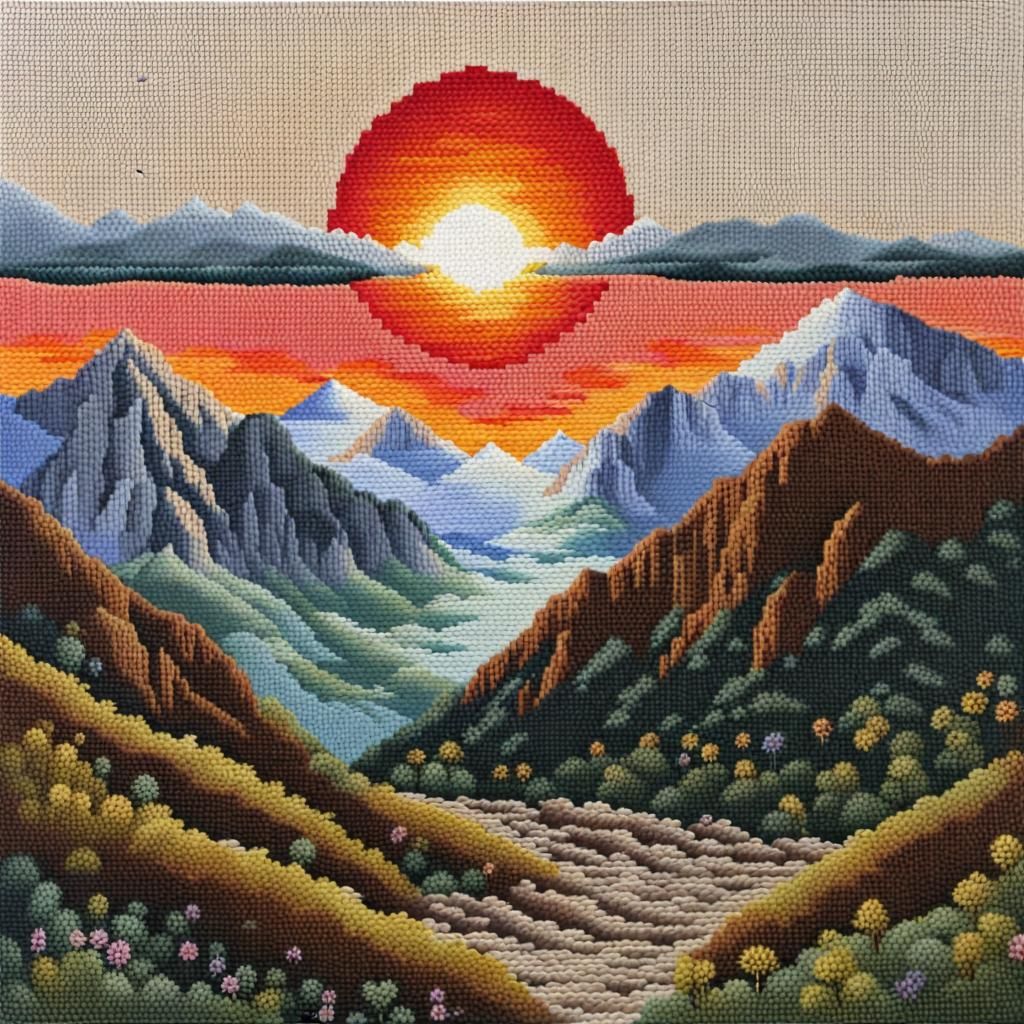 Needlepoint - Sunrise