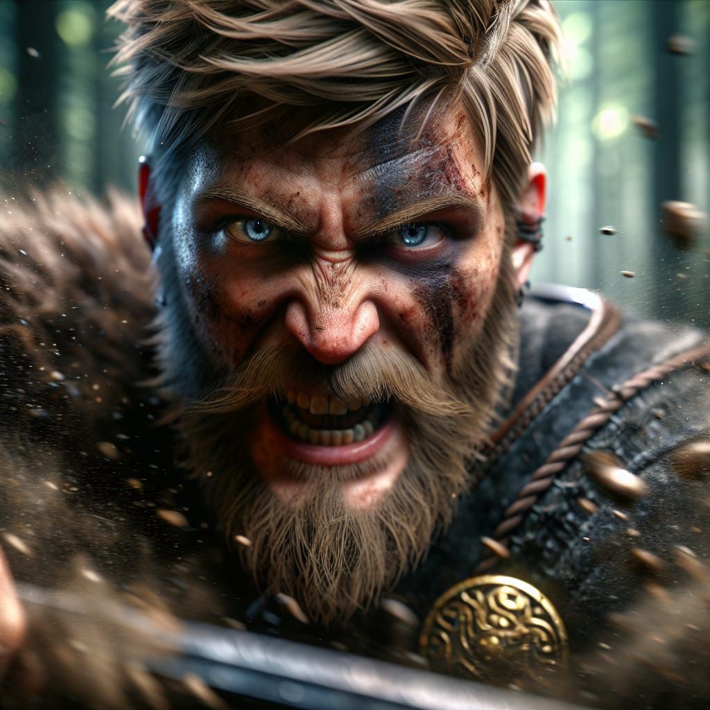 Male viking warrior