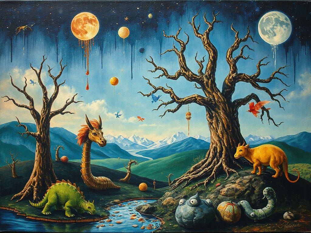 Enchanted Surrealist Landscape of Narnia