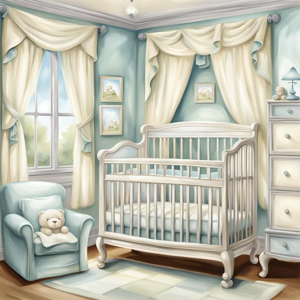 Cute baby boy Crib,
