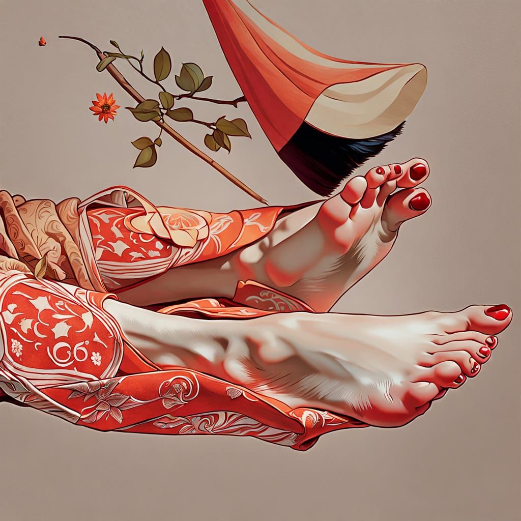 A Victorian-Era Figure in Warm Colors, Inspired by Pre-Rapha...