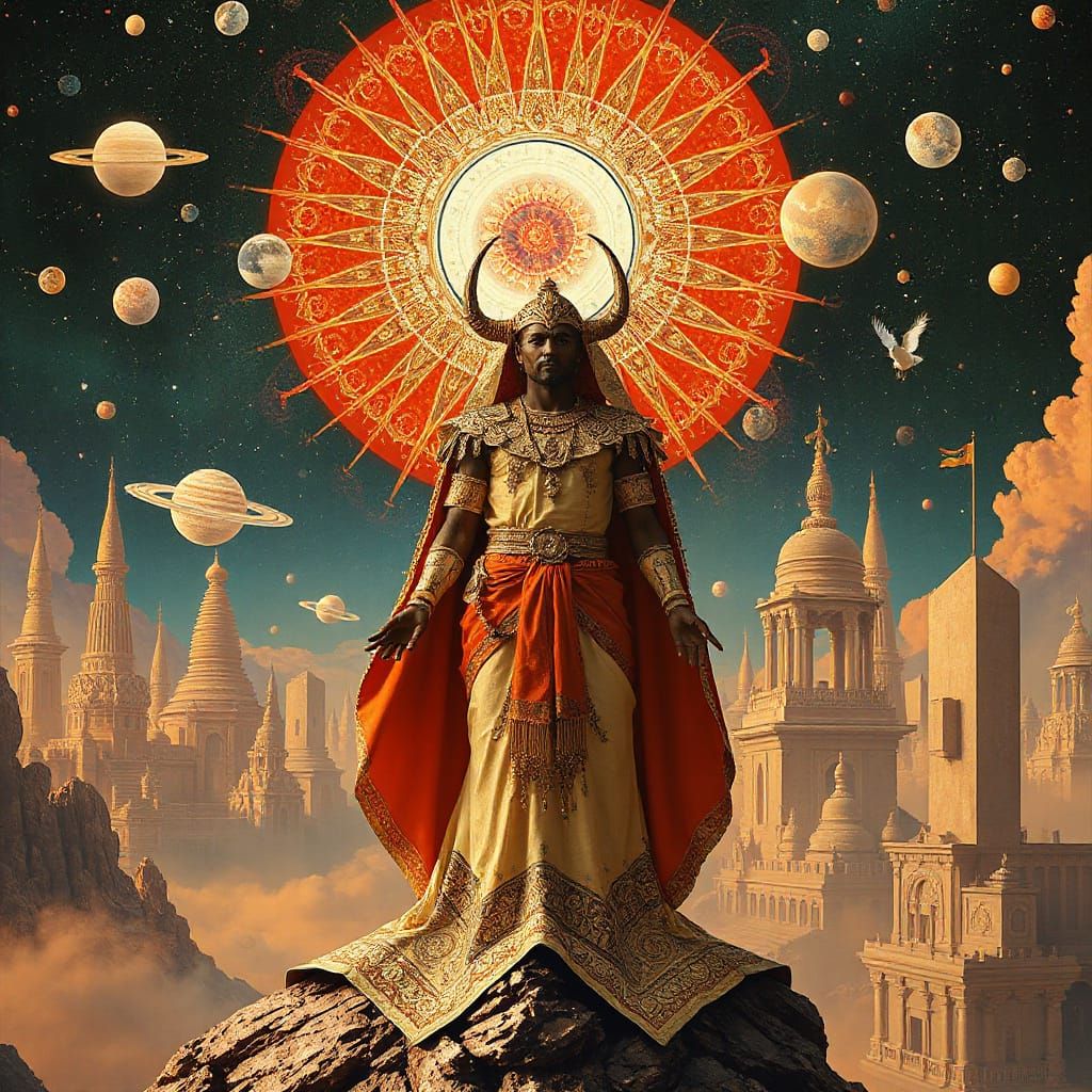 Magus commands cosmic chaos amidst transcendent apocalypse