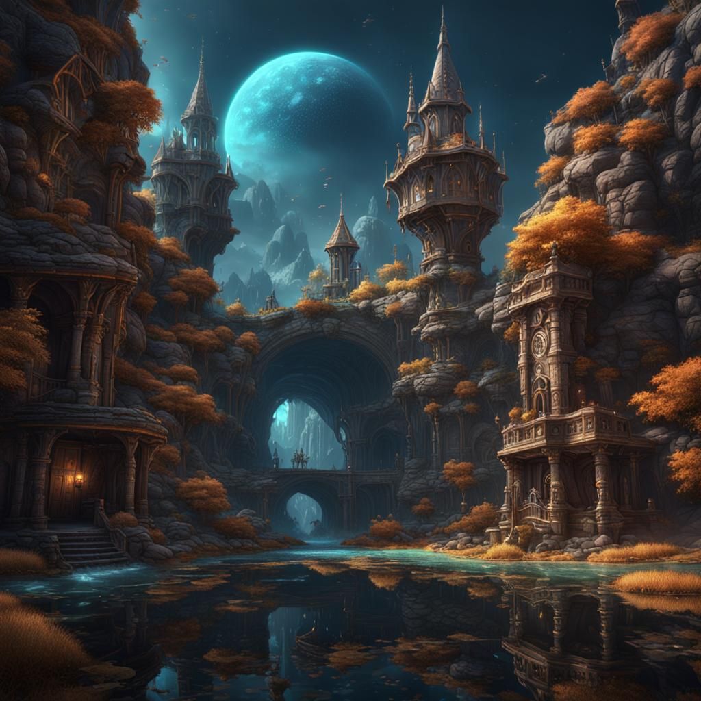 Fantastical Place: Detailed Matte Painting