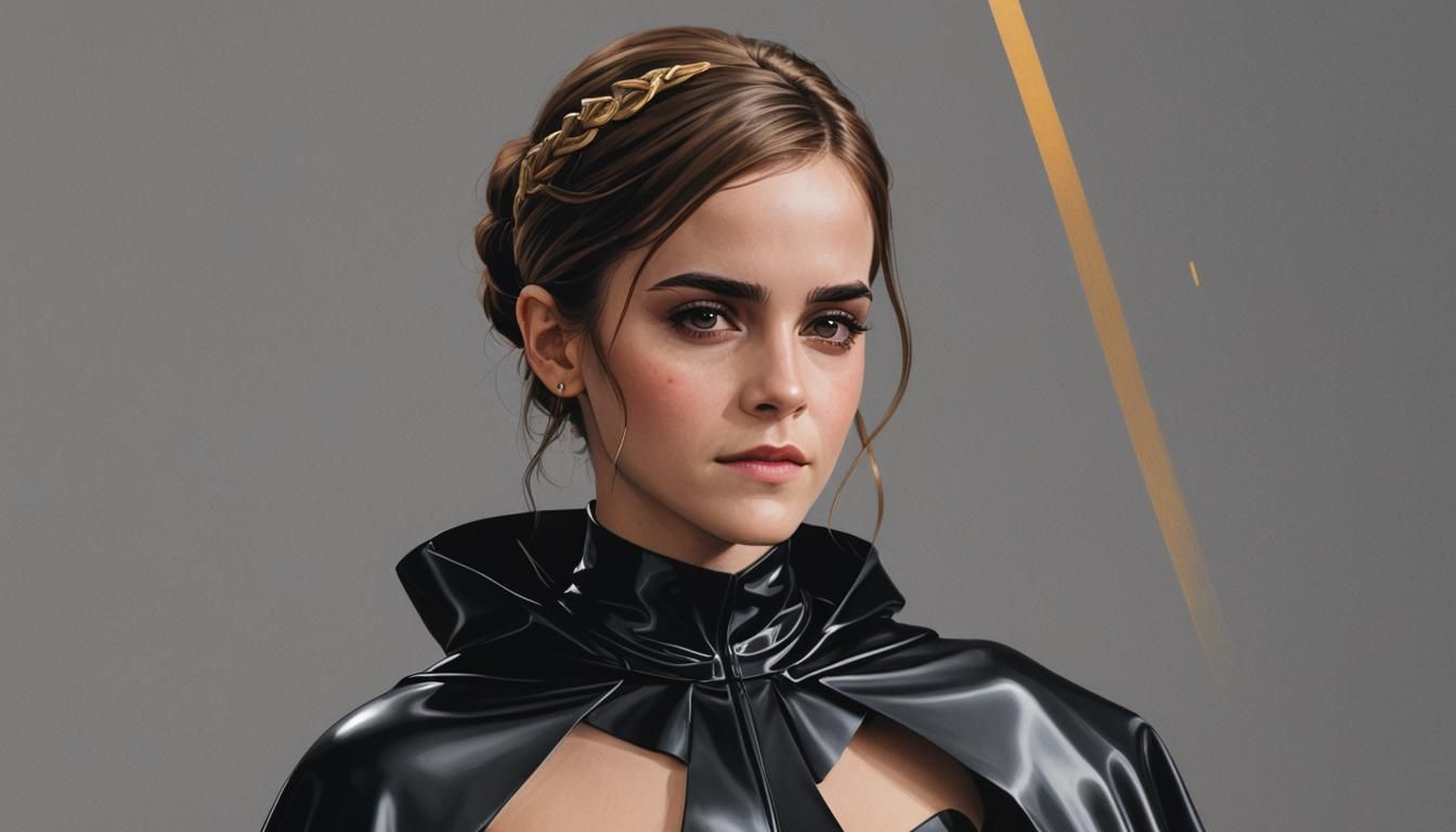 Emma Watson Latex Wedding Dress Concept Art