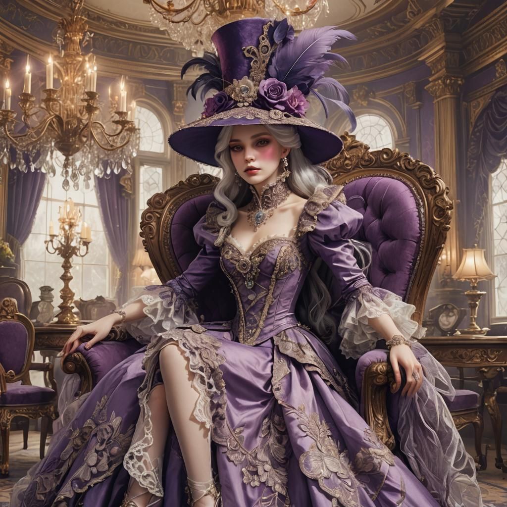 Clea Strange in Victorian Dress Comic Art