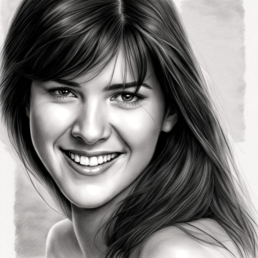 Phoebe Cates Portrait in Realistic Graphite