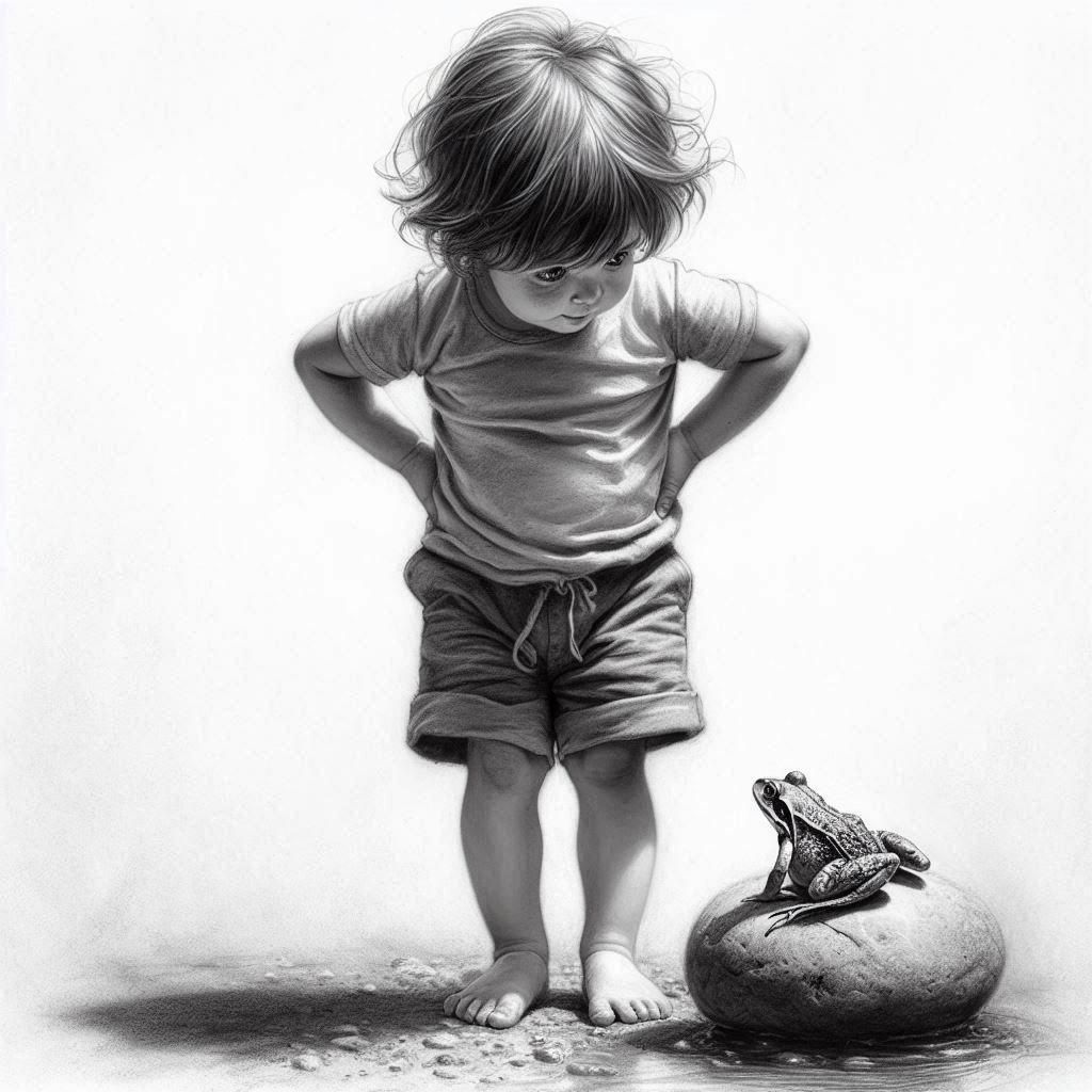 Classic Charcoal Drawing