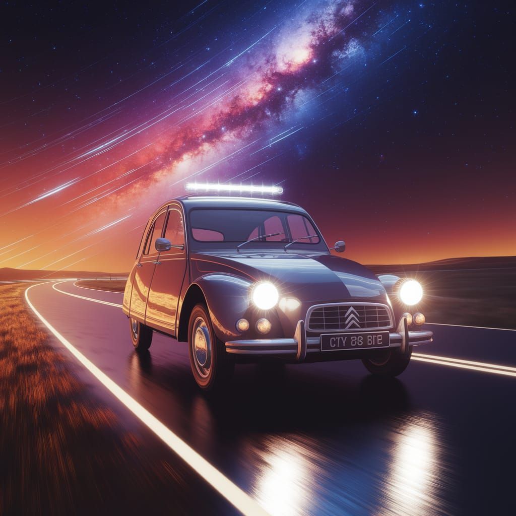 cosmic vintage car #03