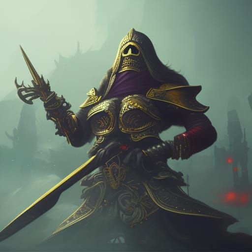 Ace of Spades: Detailed Matte Painting in Deep Color