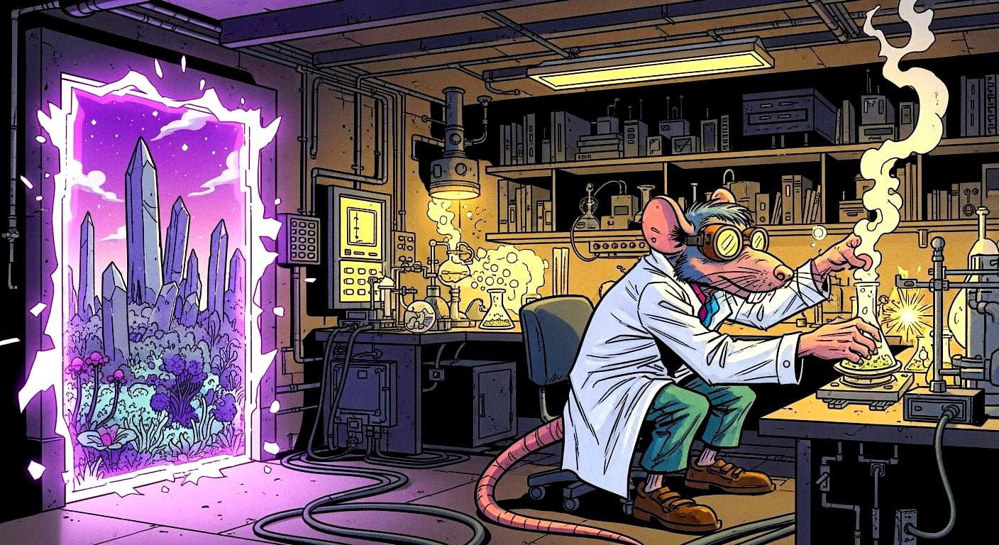 In a hidden laboratory beneath a bustling metropolis, a lone...