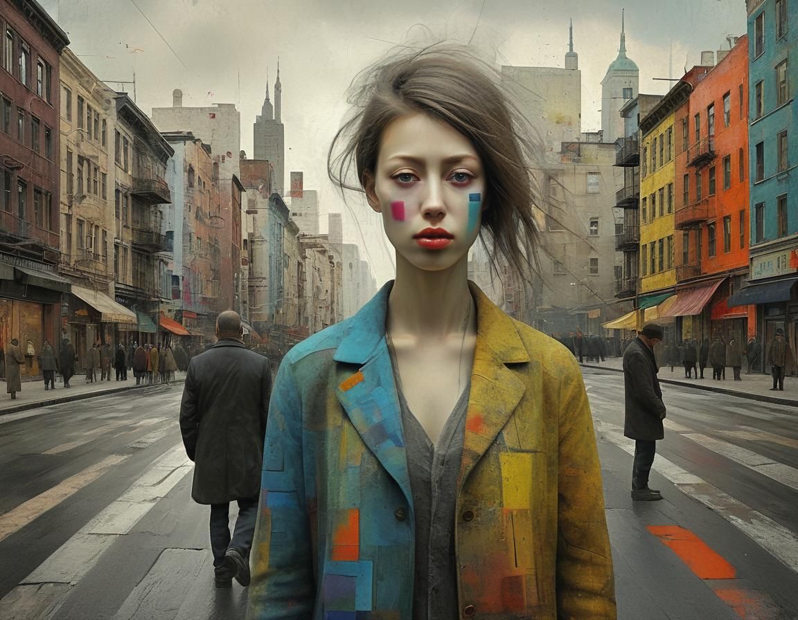 Surreal Cityscapes in Polychromatic Harmony