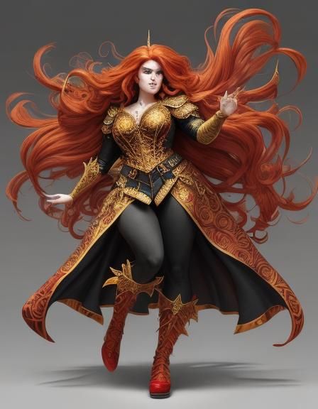 Fantasy Elf Comic Book Art in Vibrant Colors