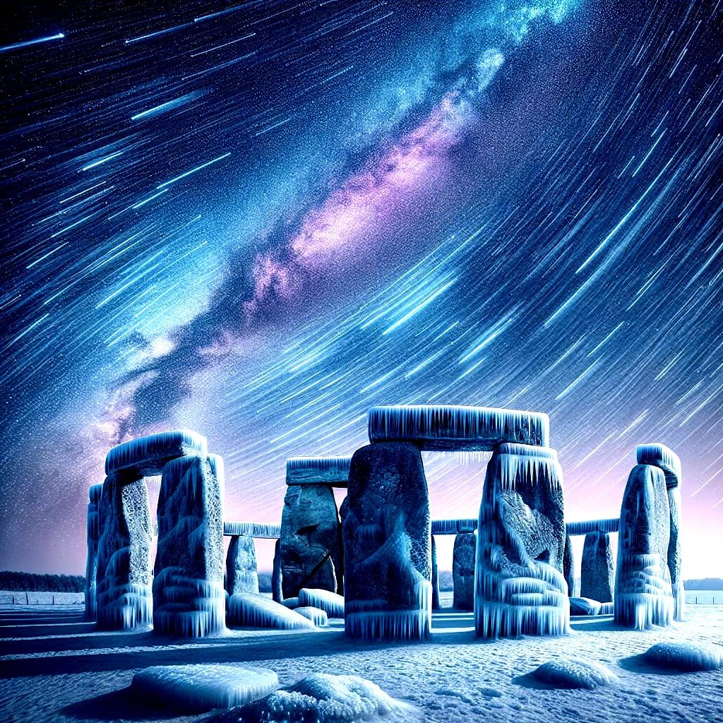 Frozen. Stonehenge