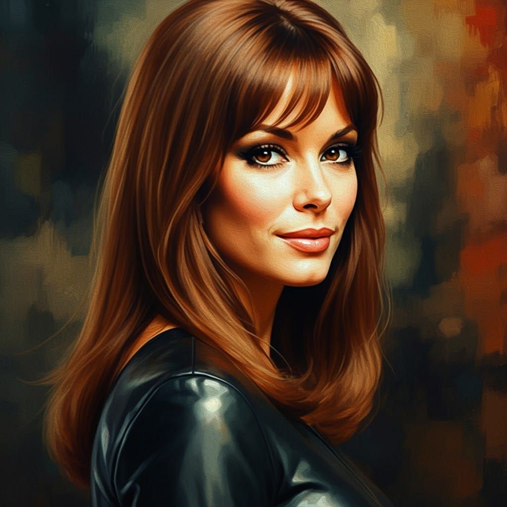 Impressionistic Portrait of a Beautiful Woman