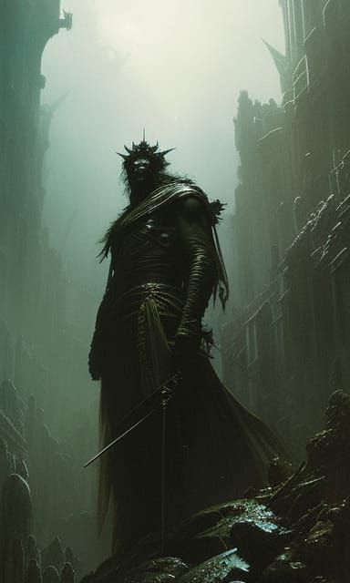 Sinister Troll in Dark Fantasy Style