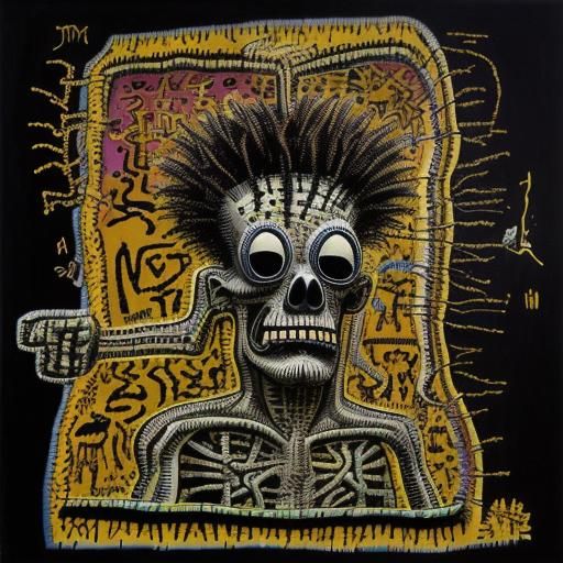 Undertaker Portrait in Neo-Expressionist Style