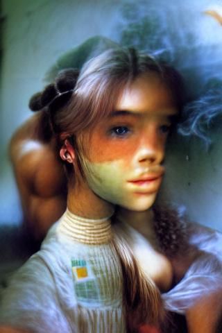 Girl Portrait with Y2K Aesthetics