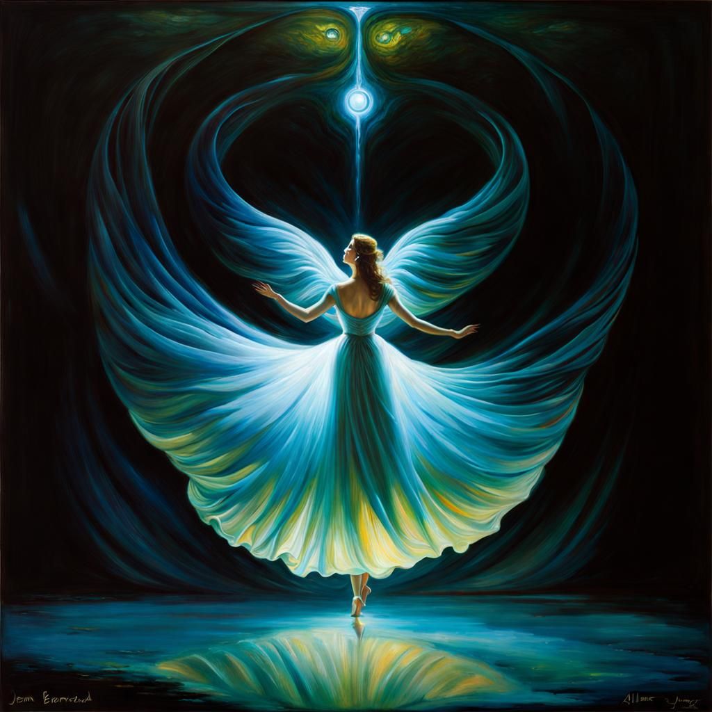 Bioluminescent Shadows Dancing in Light: A Masterpiece