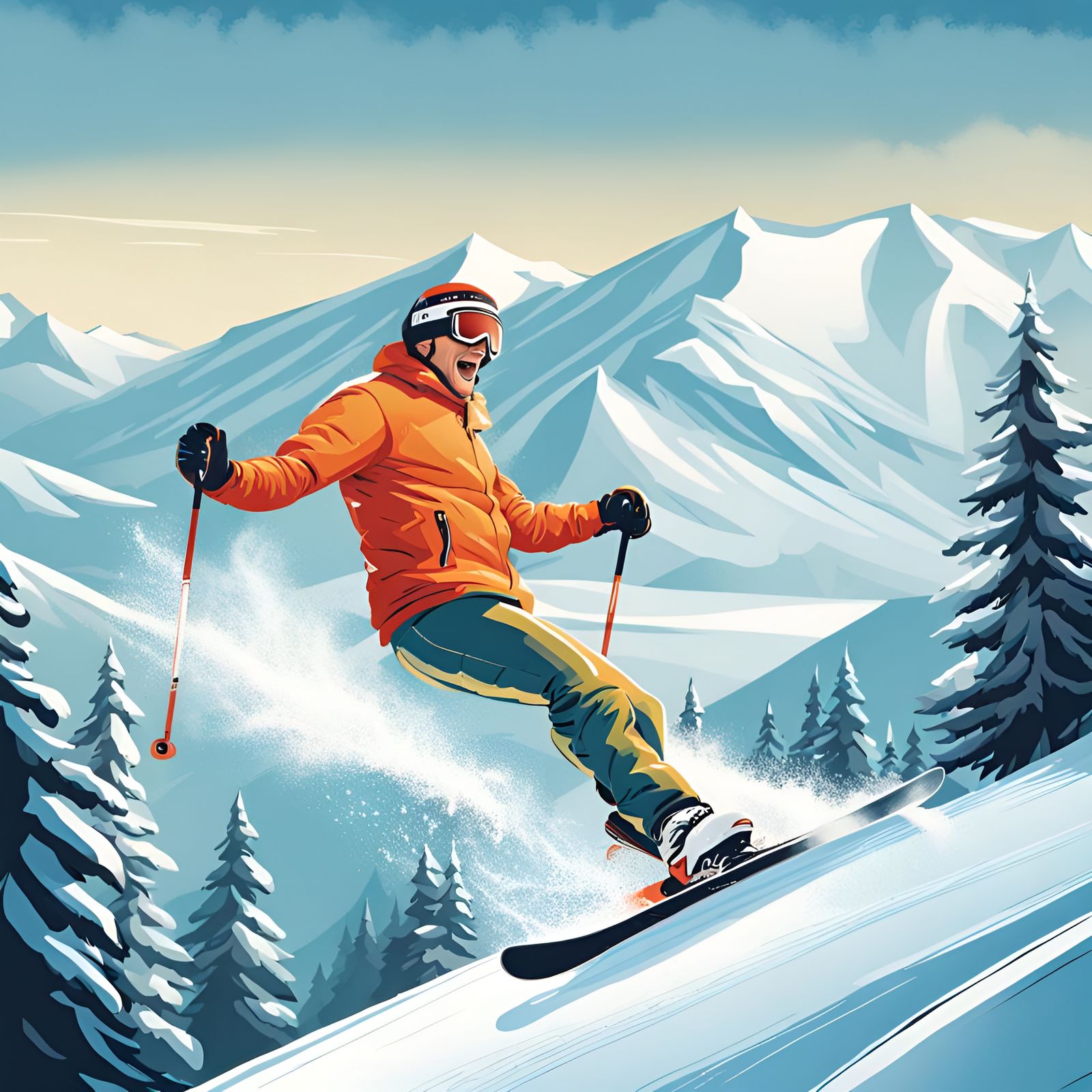 Exciting Winter Sports on Snowy Slopes