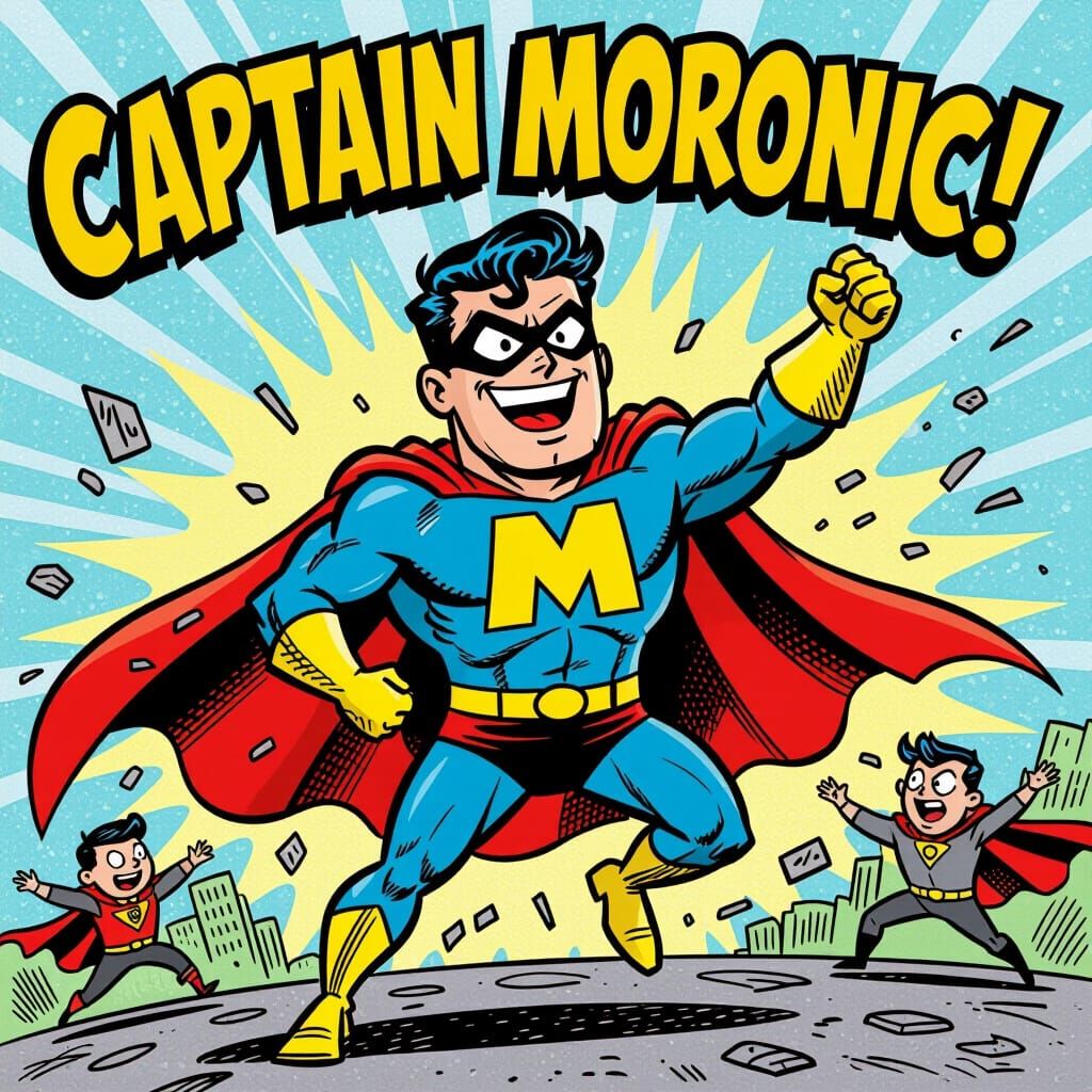 Captain Moronic: Hapless Superhero Wreaking Havoc