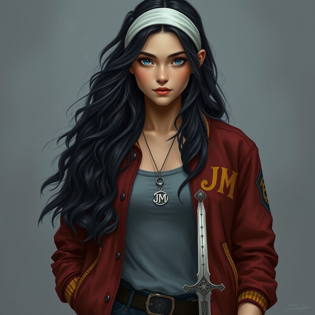 Ethereal Teenage Girl with Mystical Powers in Nordic Sci-Fi ...