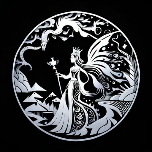 Dramatic Shadow Papercutting: Princess, Prince and Dragon