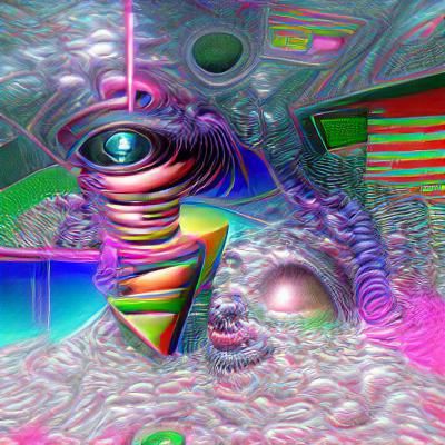 Psychedelic Wormhole: A Sci-Fi Nightmare