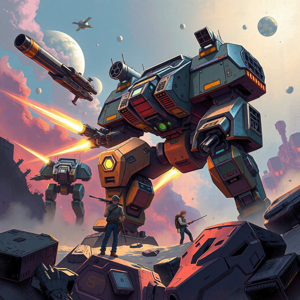 BattleTech Universe: Vibrant Mixed-Media Space Opera