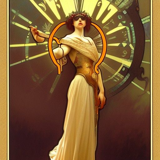 Medieval Tarot Illustration of Omnipresence