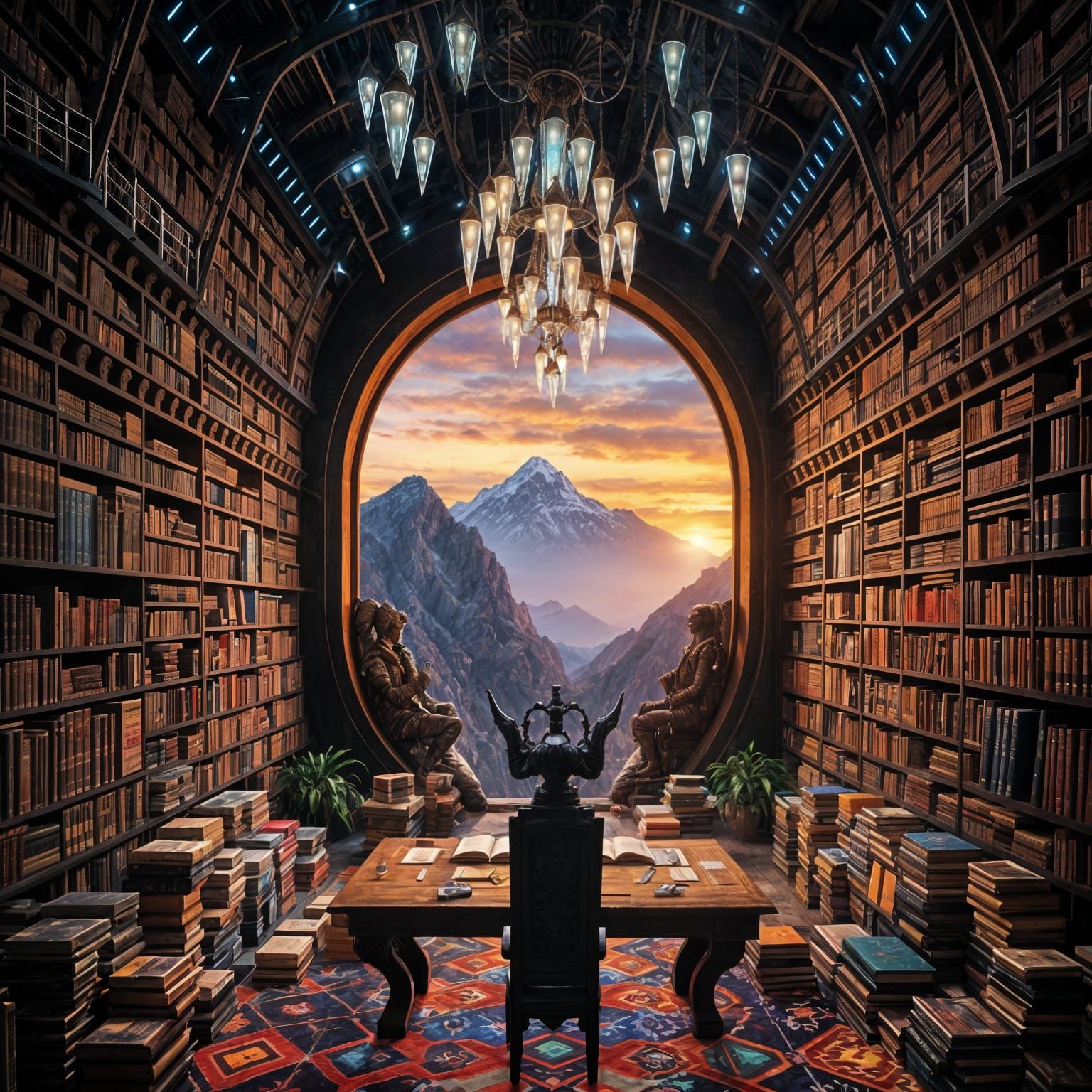 Sit down, take a book 📚🌄