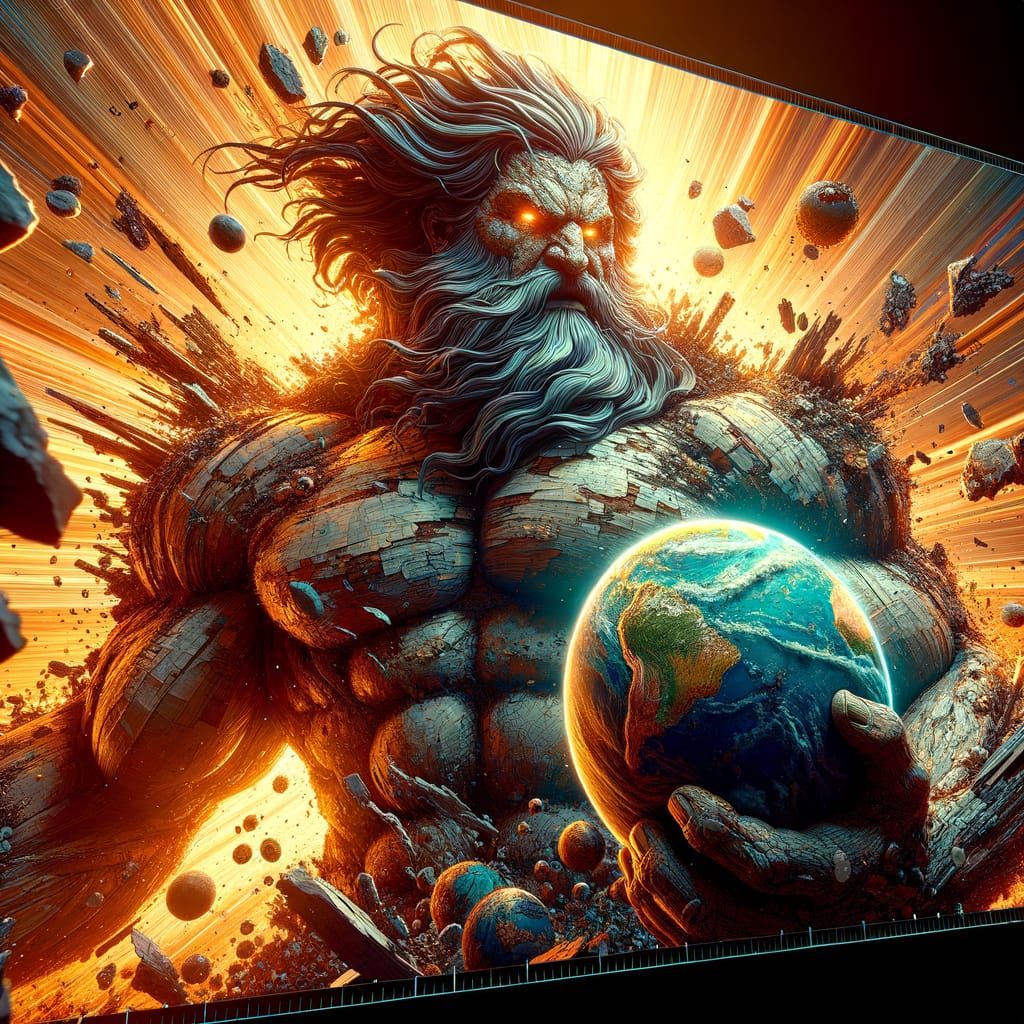 Elder God of Destruction Shatters Celestial Bodies in Vivid,...