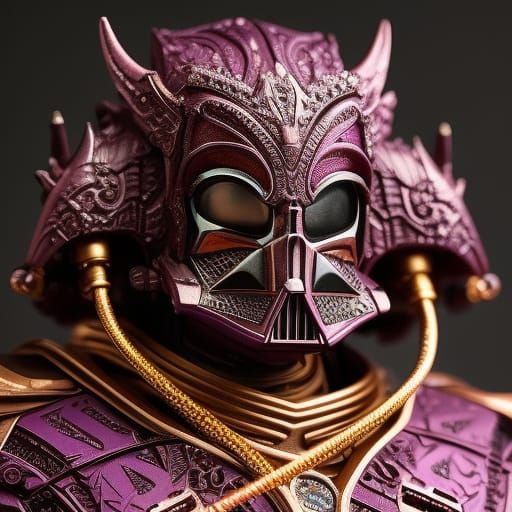 Filigree Rococo Star Wars Portrait of Darth Vader