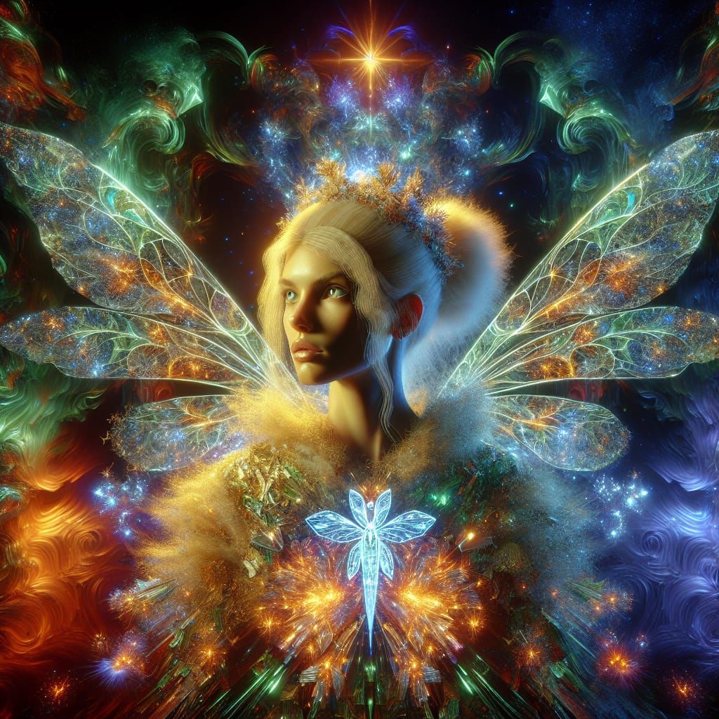 Aurora with a stained glass effect