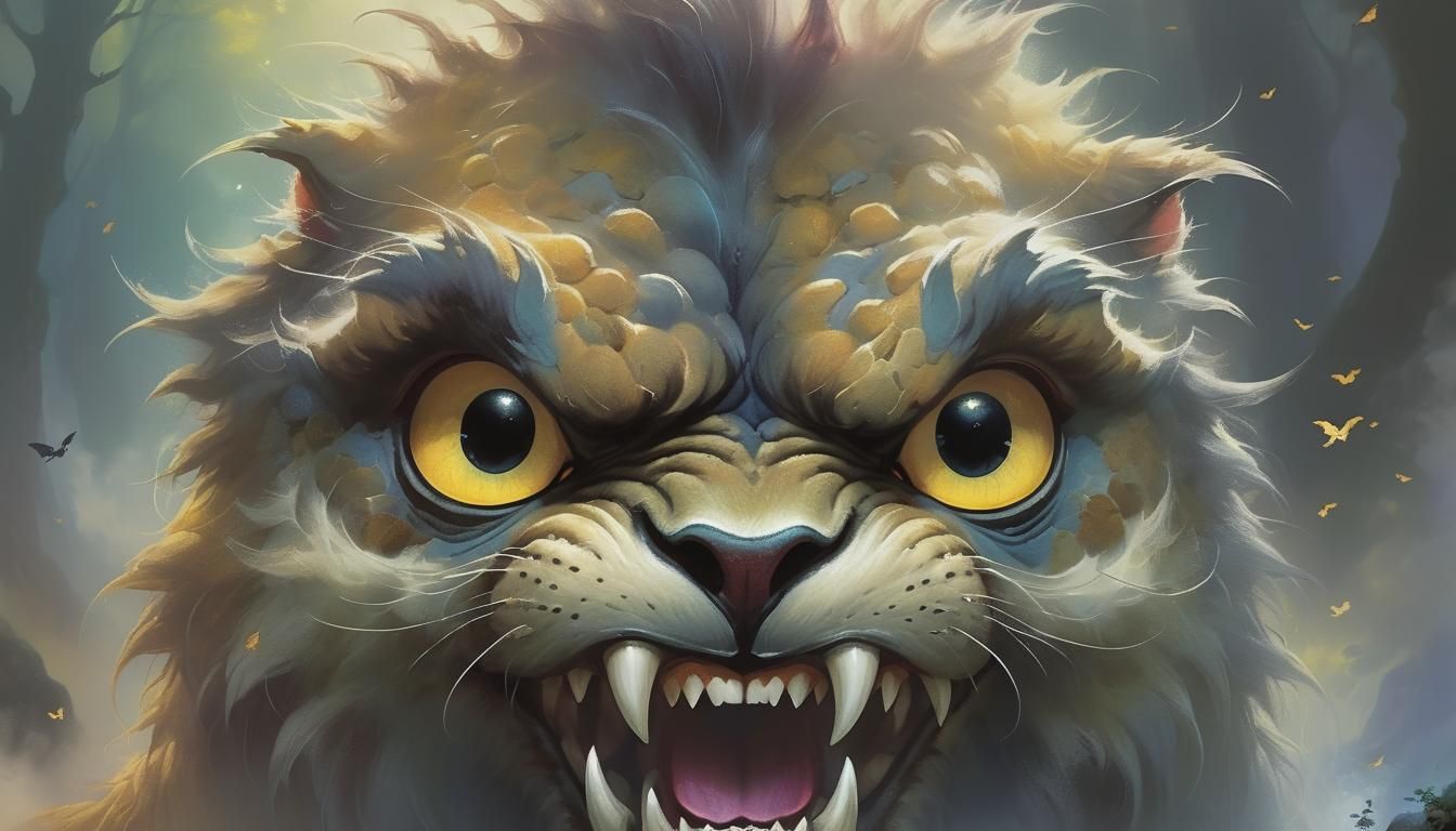 Ethereal Beast Portrait in Fantasy Style