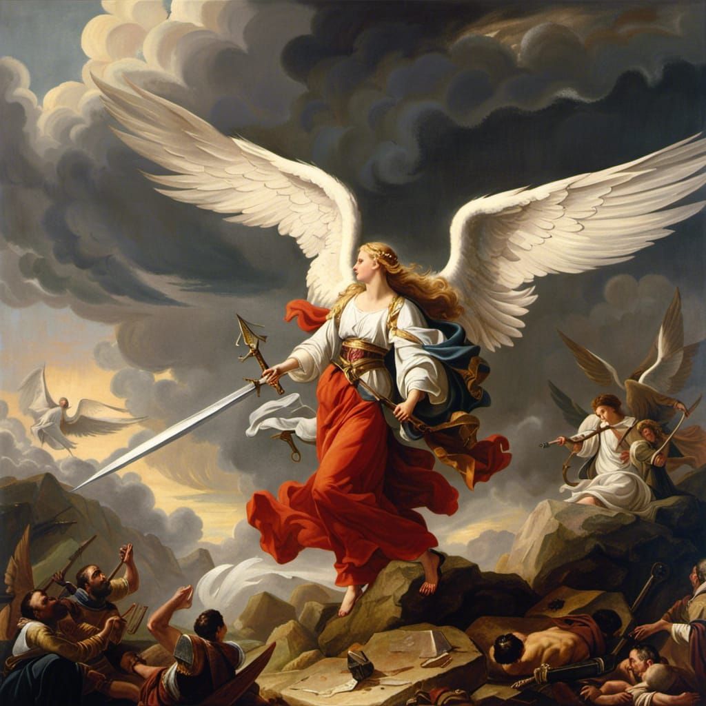 Saints with blood on their swords