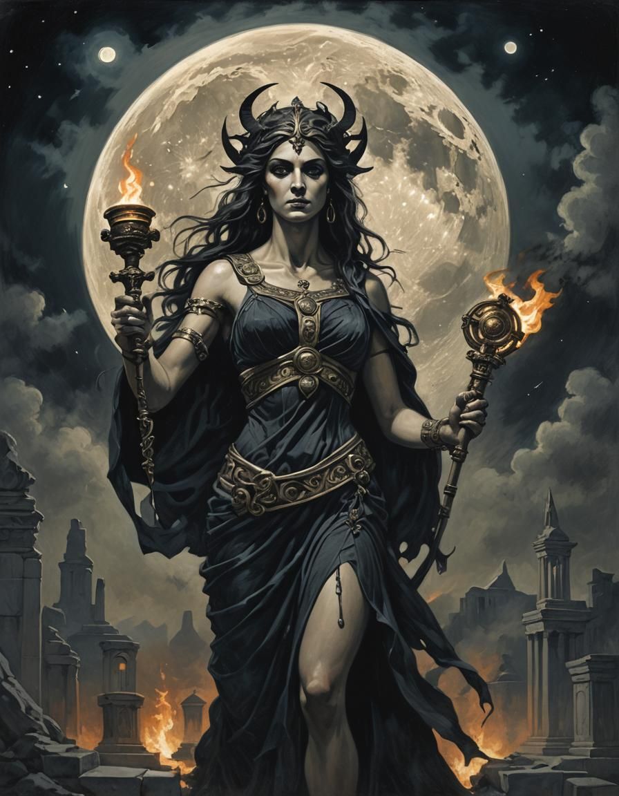 Gothic Hekate: Ancient Greek Goddess of the Moon