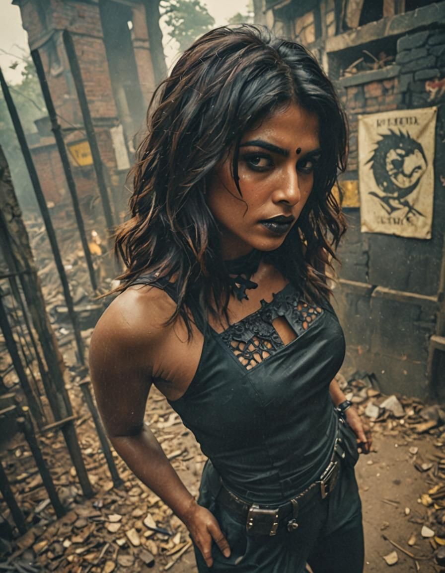 Gothic Cinematic Portrait of a Woman