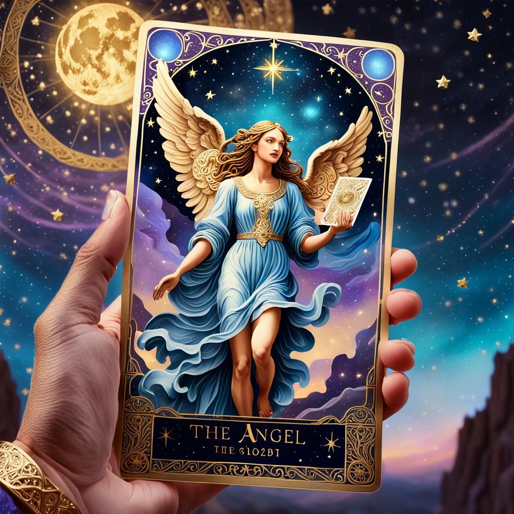 "The angel" tarot card