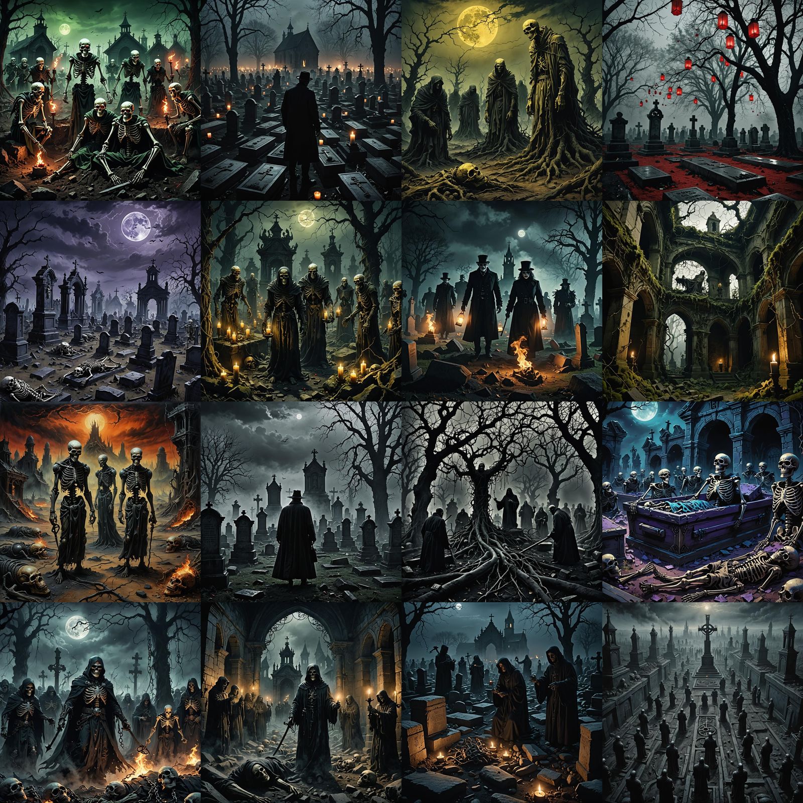 Punishment in Graves: A Dark Afterlife Scene